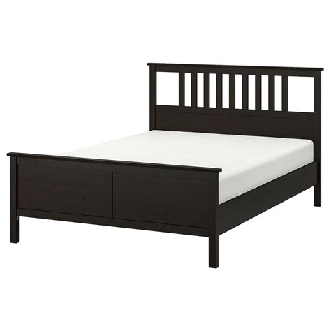 HEMNES bed frame, black